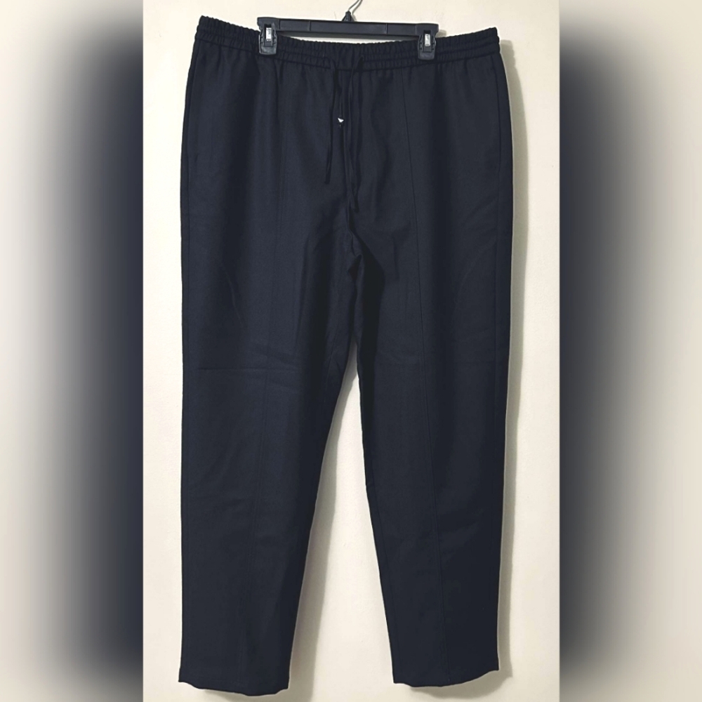 EMPORIO ARMANI Wool Joggers - US 40, Navy